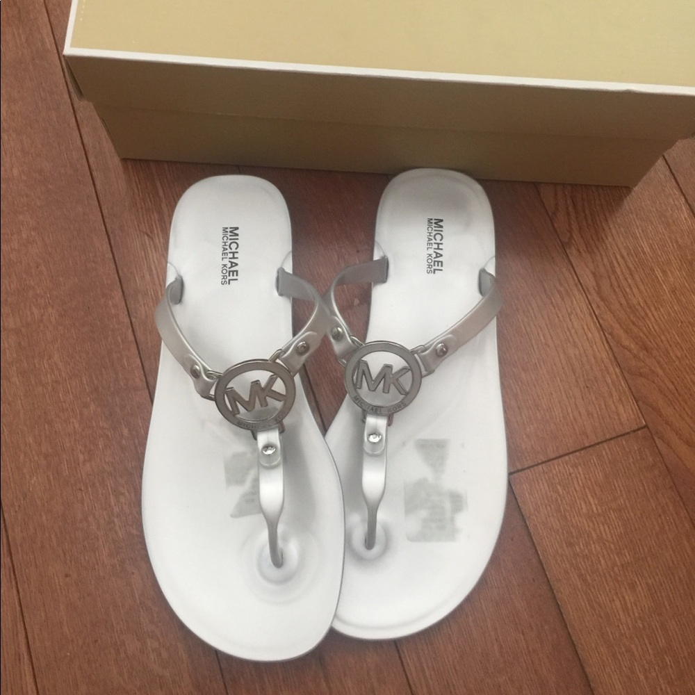 New Silver Michael Kors sandals